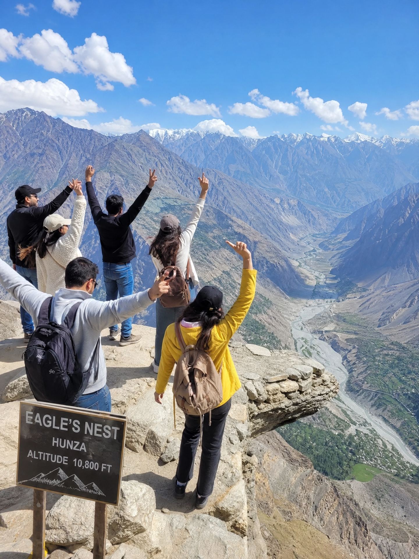 TripTribers group at Eagle's Nest Hunza